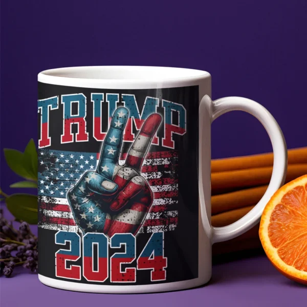 Mug Trump 2024 Flag Take America Back, Victory