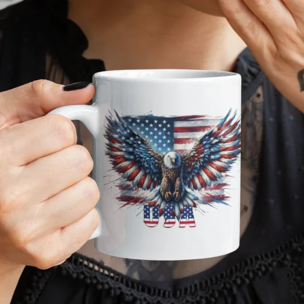 MUG Eagle USA Flag Patriotic - Image 2