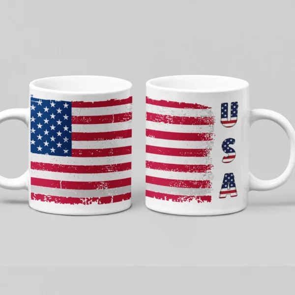 MUG Grunge USA Flag Vintage American