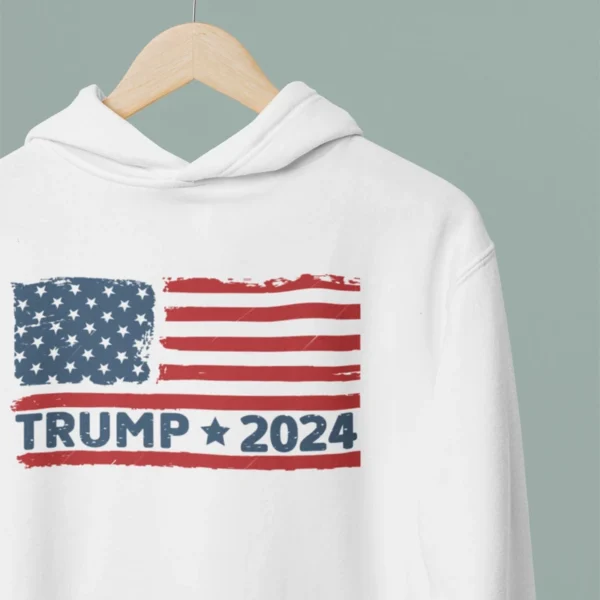 Hoodie Trump 2024 Flag - Image 2