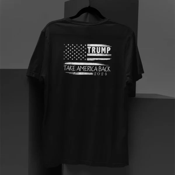 Tshirt Trump 2024 Flag Take America Back - Image 4