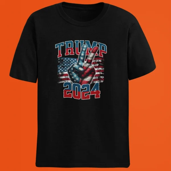 Tshirt  Trump 2024 Flag Take America Back, Victory - Image 3