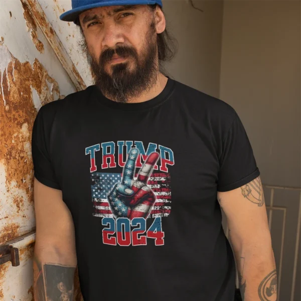 Tshirt  Trump 2024 Flag Take America Back, Victory