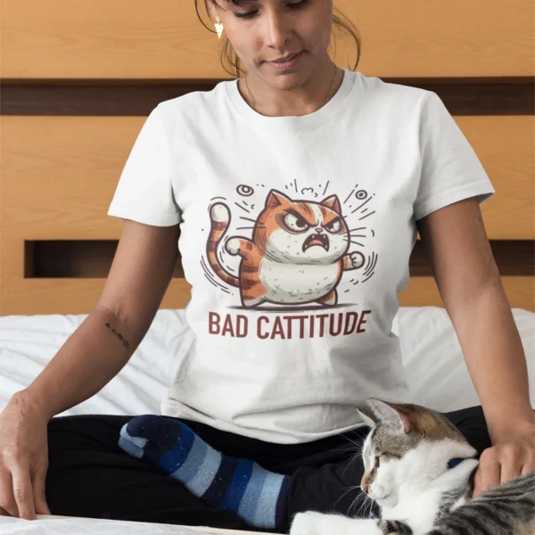 TShirt bad Cattitude - Image 6