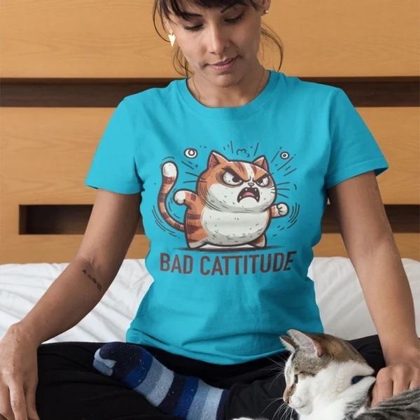 TShirt bad Cattitude - Image 3