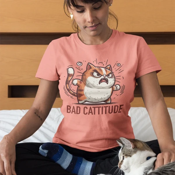 TShirt bad Cattitude - Image 4