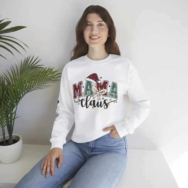 Personalized Christmas Sweatshirt for mom white